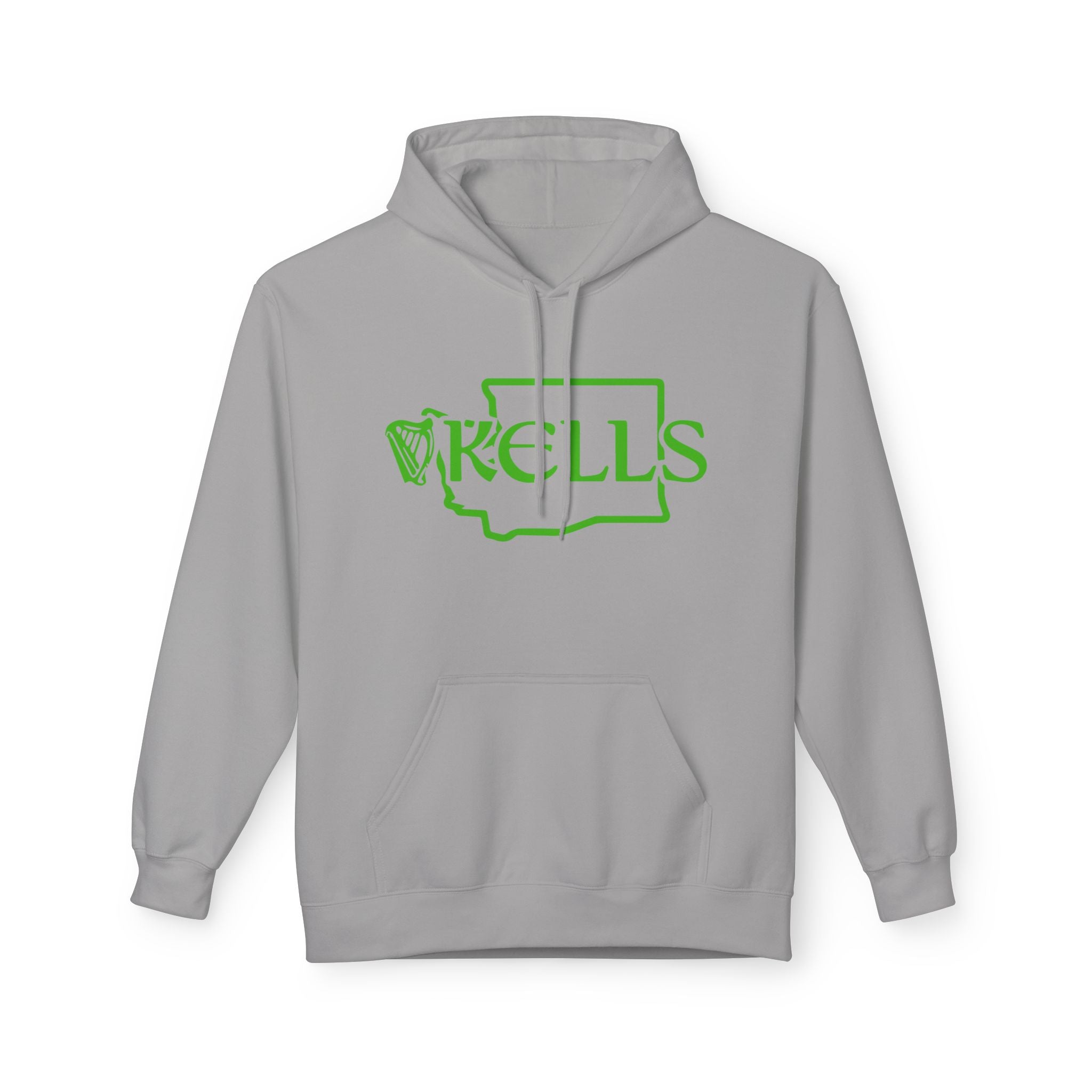 Kells Midweight Fleece Hoodie - Kelly Green WA Logo