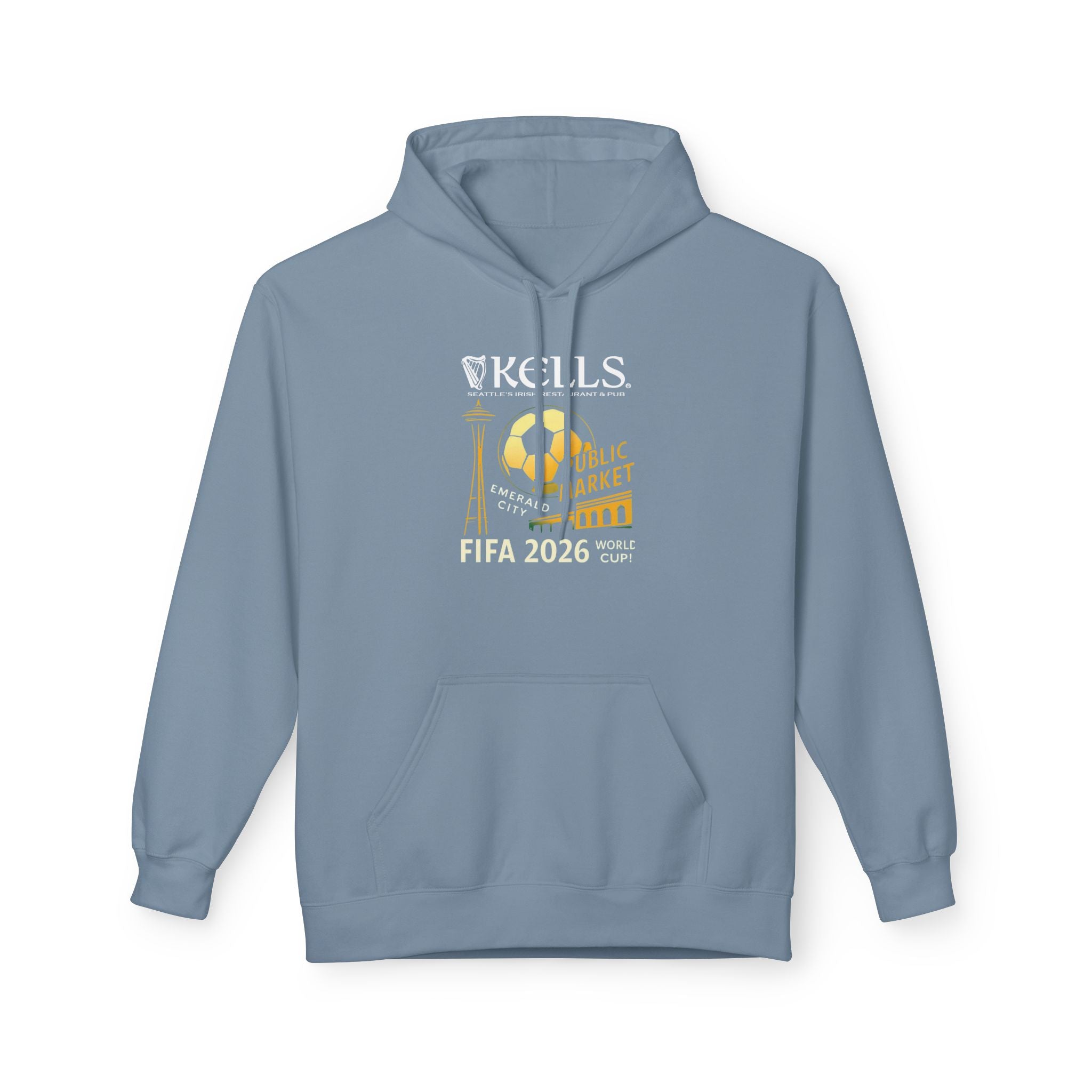 Kells Midweight Fleece Hoodie - World Cup 2026 Logo – Kells Irish